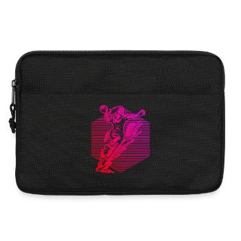 Klare Handball Botschaft fuer Frauen - Laptoptasche 13" - Schwarz - Vorne