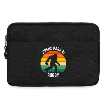 Sasquatch Rugby Retro Soleil - Sacoche pour ordinateur portable 13 pouces - noir - Devant