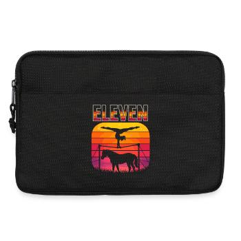 Cadeau de la fille cavalière des chevaux pour le 11e anniversaire - Sacoche pour ordinateur portable 13 pouces - noir - Devant