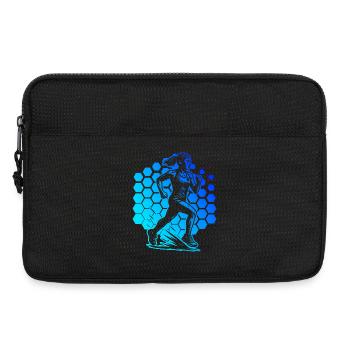 Motif classique de course - Sacoche pour ordinateur portable 13 pouces - noir - Devant