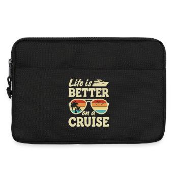 Voyage de vacances d’été en bateau de croisière - Sacoche pour ordinateur portable 13 pouces - noir - Devant