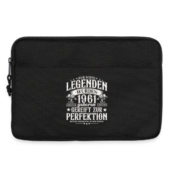 Cadeau d’anniversaire Vintage Born Legends 1961 - Sacoche pour ordinateur portable 13 pouces - noir - Devant