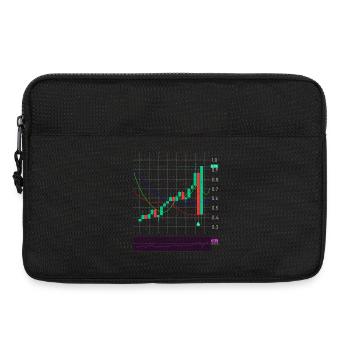 Échange d’actions crypto - Sacoche pour ordinateur portable 13 pouces - noir - Devant