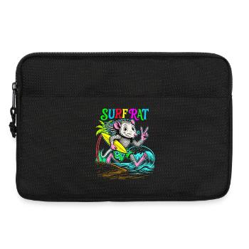 Surf Rat Surfing - Laptoptasche 13" - Schwarz - Vorne