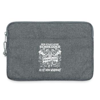 Der Staatliche Drachen Schredder - Laptoptasche 13" - Grau meliert - Vorne
