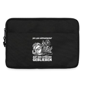 Dem Lohn Hinterhergejagt Auf Der Strecke Geblieben - Laptoptasche 13" - Schwarz - Vorne