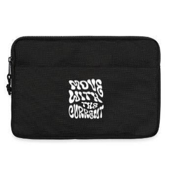 Mit dem Strom bewegen - Laptoptasche 13" - Schwarz - Vorne