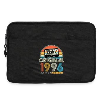  1996 Jahrgang Vintage Retro Geburtstag Geschenk - Laptoptasche 13" - Schwarz - Vorne
