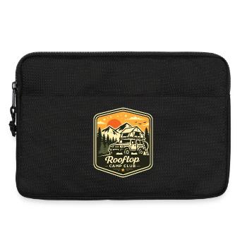 Camping Shirt für Dachzelt Offroad Fans - Laptoptasche 13" - Schwarz - Vorne