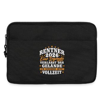 Rentner 2026 Rente Ruhestand Geschenk - Laptoptasche 13" - Schwarz - Vorne
