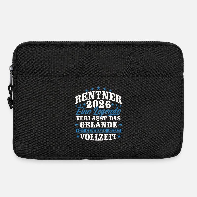 Rentner 2026 Rente Ruhestand Geschenk - Laptoptasche 13" - Schwarz