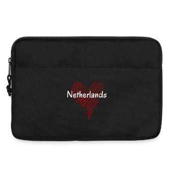 J’aime Holland, cœur Holland - Sacoche pour ordinateur portable 13 pouces - noir - Devant
