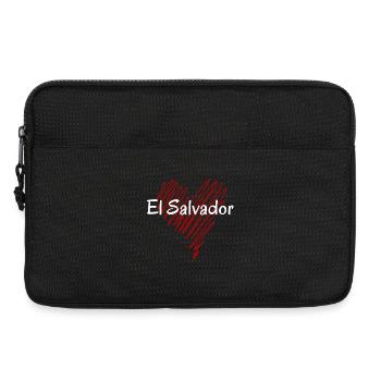 I love El Salvador, heart El Salvador - Laptop bag 13" - black - Front