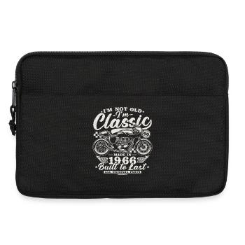 60. Geburtstag 60 Jahre Vintage Motorrad Geschenk - Laptoptasche 13" - Schwarz - Vorne