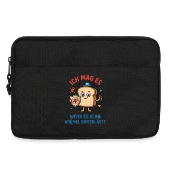 Glutenfrei Brot keine Krümel Humor - Laptoptasche 13" - Schwarz - Vorne