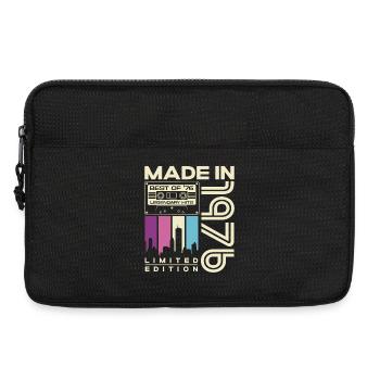 1976 Jahrgang Vintage Retro Geburtstag Geschenk - Laptoptasche 13" - Schwarz - Vorne