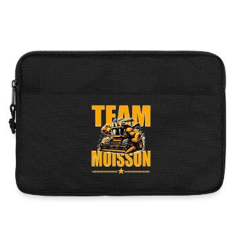 Team moisson humour moissonneuse bodybuildée - Sacoche pour ordinateur portable 13 pouces - noir - Devant