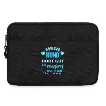 My dog hears well, never responds - Laptop bag 13" - black - Front