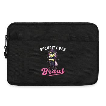 Sécurité de la licorne de la mariée pour un enterrement de vie de garçon - Sacoche pour ordinateur portable 13 pouces - noir - Devant