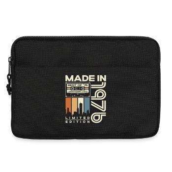 1976 Jahrgang Geburtstag Vintage Retro Geschenk - Laptoptasche 13" - Schwarz - Vorne