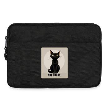 NOT TODAY Sarcastic Black Cat Design - Laptoptasche 13" - Schwarz - Vorne