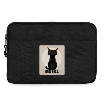 HARD PASS Sarcastic Black Cat Design - Laptoptasche 13" - Schwarz - Vorne