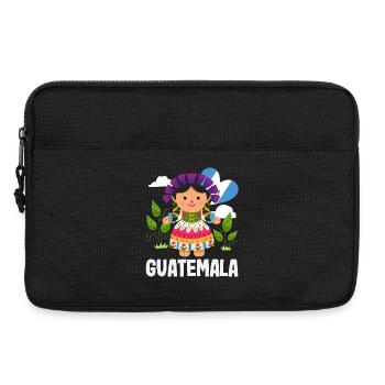 Guatemala Flagge T-Shirt Stolz & Heimat Chapín - Laptoptasche 13" - Schwarz - Vorne