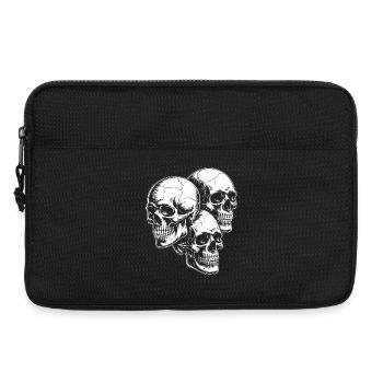 Skull trio - Laptop bag 13" - black - Front