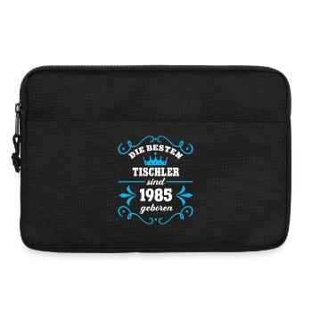 Tischler Geburtstag Jahrgang 1985 Kollege Geb - Laptoptasche 13" - Schwarz - Vorne