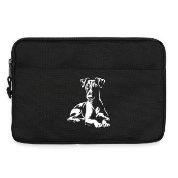 Foxterrier "Black Edition" - Laptoptasche 13" - Schwarz - Vorne