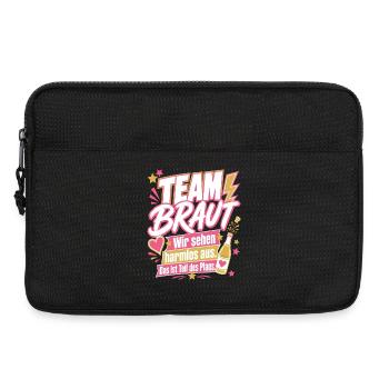 Team Braut, Teil des Plans - Laptoptasche 13" - Schwarz - Vorne
