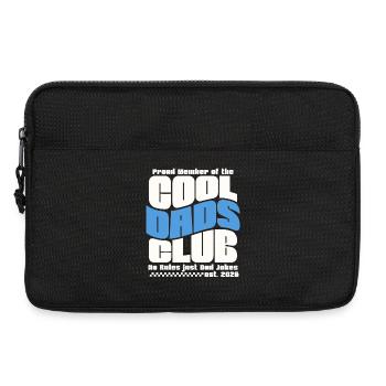 Fête des pères cadeau 2026 - Club des papas cool - Sacoche pour ordinateur portable 13 pouces - noir - Devant