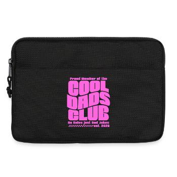 Fête des pères cadeau 2026 - Club des papas cool - Sacoche pour ordinateur portable 13 pouces - noir - Devant