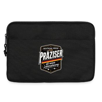 Deutsche Pässe sind präziser als meine Lebens.... - Laptoptasche 13" - Schwarz - Vorne