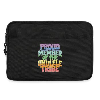 Proud Member of the Ukulele Tribe - Laptoptasche 13" - Schwarz - Vorne