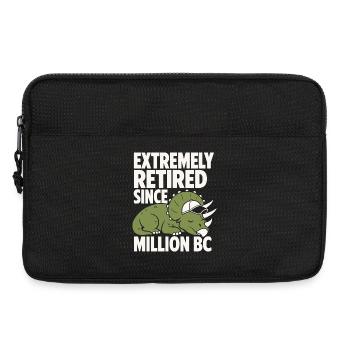 Extremely Retired Triceratops Humor - Laptoptasche 13" - Schwarz - Vorne