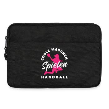 Handball Handballer Handball Trainer Fan Geschenk - Laptoptasche 13" - Schwarz - Vorne