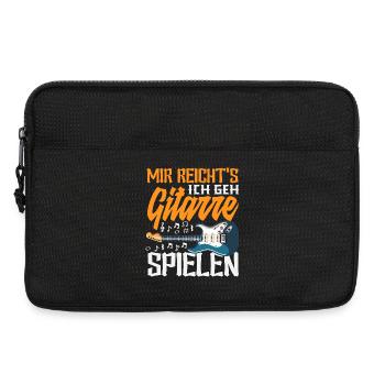 Lustiges Musiker - Laptoptasche 13" - Schwarz - Vorne