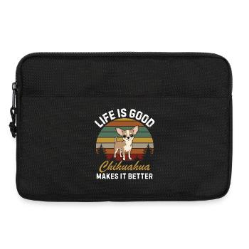 Cadeau Chihuahua Dog Lover pour la maman Chihuahua - Sacoche pour ordinateur portable 13 pouces - noir - Devant