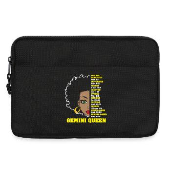 Signe du zodiaque Gémeaux - Sacoche pour ordinateur portable 13 pouces - noir - Devant