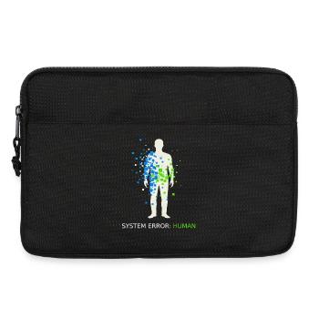 System Error Human Glitch - Laptoptasche 13" - Schwarz - Vorne