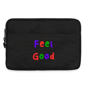 HAPPY. FREE. FREEDOM. WELFARE. ZEN. MEDITATION. - Laptop bag 13" - black - Front