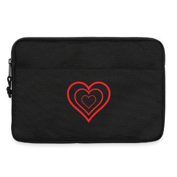 HEART. MAMMA. MOTHER'S DAY. PARTY. HAPPY BIRTHDAY - Laptop bag 13" - black - Front
