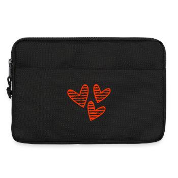 MOM. MOTHER'S DAY. HEART. FEAST. HAPPY BIRTHDAY - Laptop bag 13" - black - Front