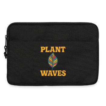 Vagues végétales – Retro Nature Vibes - Sacoche pour ordinateur portable 13 pouces - noir - Devant