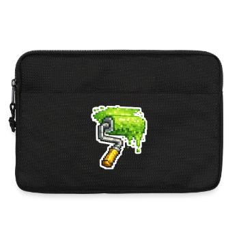 Pixel Color Roller Green - Laptop bag 13" - black - Front