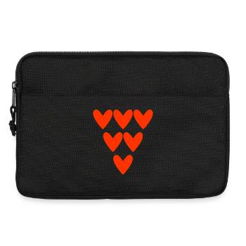 MAMAN. FÊTE DES MÈRES. COEUR. BONNE FÊTE MAMAN - Sacoche pour ordinateur portable 13 pouces - noir - Devant