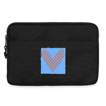 CŒUR. CŒURS. SAINT VALENTIN. LOVE. AMOUR. COUPLE. - Sacoche pour ordinateur portable 13 pouces - noir - Devant