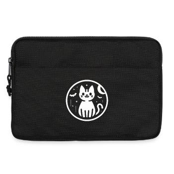 Cat Halloween Bat - Laptop bag 13" - black - Front