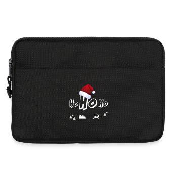 weihnachtsmann Xmas Christmas ugly Ho ho mütze rot - Laptoptasche 13" - Schwarz - Vorne